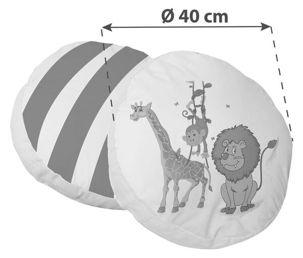 OTROŠKI VZGLAVNIK Ticaa 925682 KISSENSATZ 40/40 cm potiskano