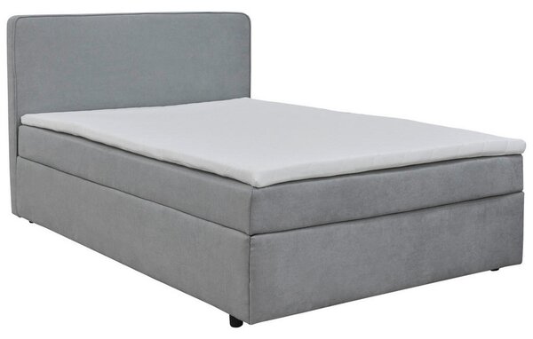 POSTELJA Z VZMETNICO 120 cm x 200 cm , tekstil siva