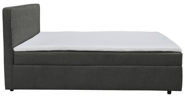 POSTELJA Z VZMETNICO 140 cm x 200 cm , tekstil antracit