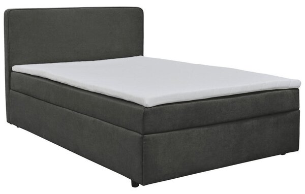 POSTELJA Z VZMETNICO 140 cm x 200 cm , tekstil antracit