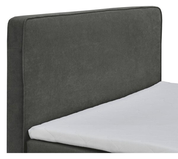 POSTELJA Z VZMETNICO 140 cm x 200 cm , tekstil antracit