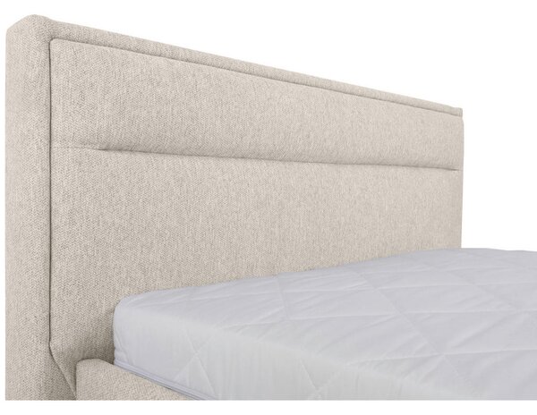 OBLAZINJENA POSTELJA 90 cm x 200 cm , les, kovina, umetna masa, tekstil naravne barve