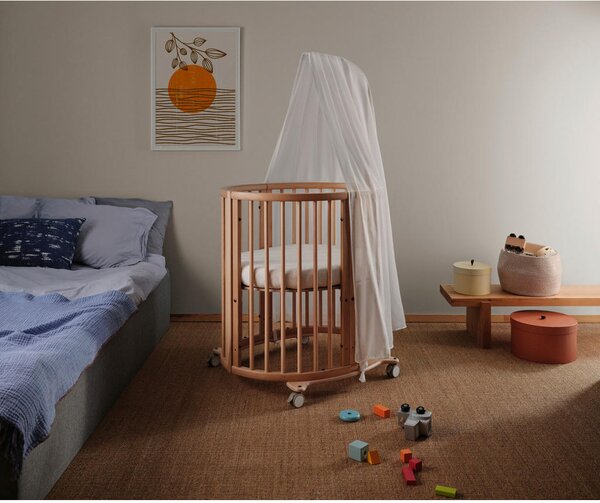 OTROŠKA POSTELJICA Sleepi MINI V3 bukev masivno 82/67/87 cm naravne barve
