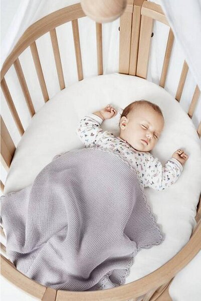 OTROŠKA POSTELJICA Sleepi MINI V3 bukev masivno 82/67/87 cm naravne barve