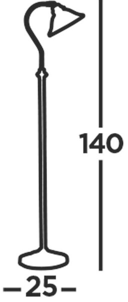 STOJEČA SVETILKA Adjustable 25/140 cm