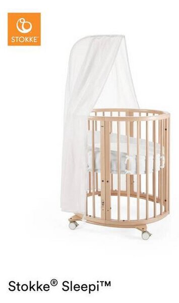 OTROŠKA POSTELJICA Sleepi MINI V3 bukev masivno 82/67/87 cm naravne barve