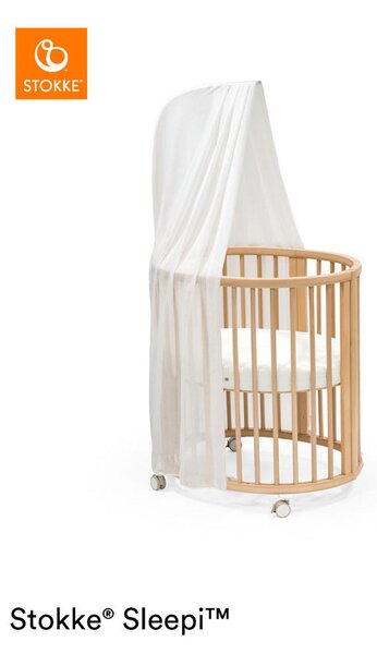 OTROŠKA POSTELJICA Sleepi MINI V3 bukev masivno 82/67/87 cm naravne barve