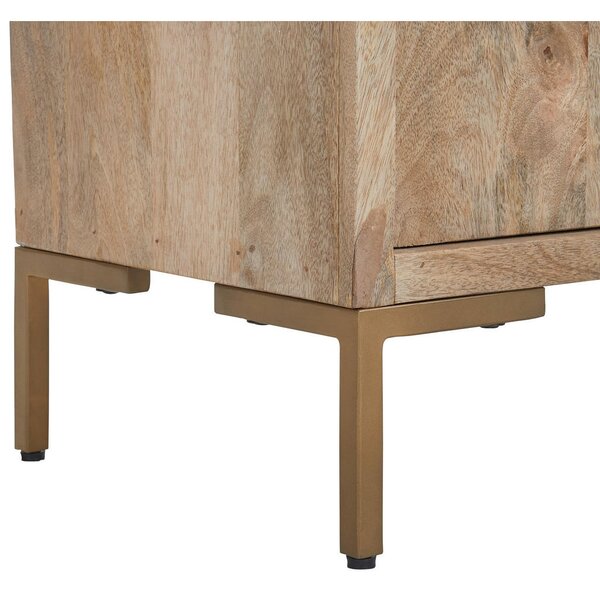 REGAL 88/192/40 cm naravne barve, zlate barve