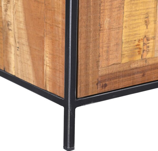 REGAL 78/150/40 cm črna