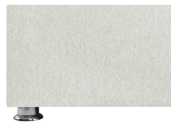 OBLAZINJENA POSTELJA 140 cm x 200 cm , les, kovina, umetna masa, tekstil krem barve