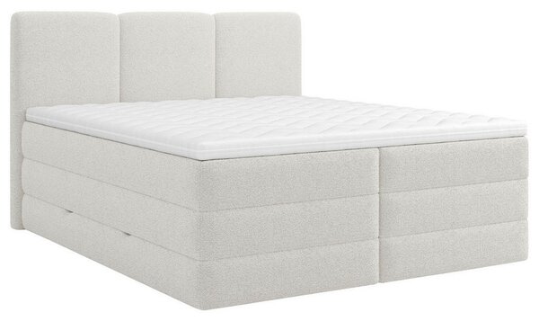 POSTELJA BOXSPRING 180 cm x 200 cm , tekstil, leseni material, les bela
