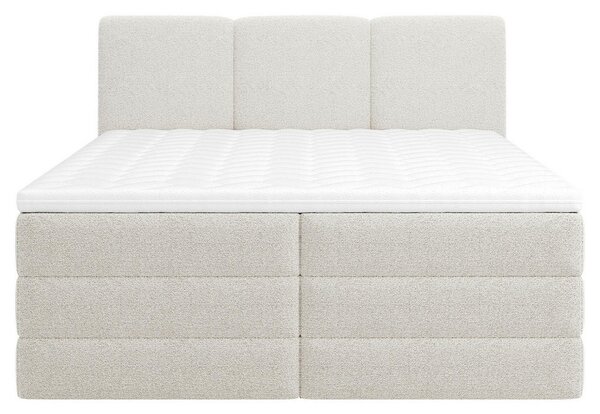 POSTELJA BOXSPRING 180 cm x 200 cm , tekstil, leseni material, les bela