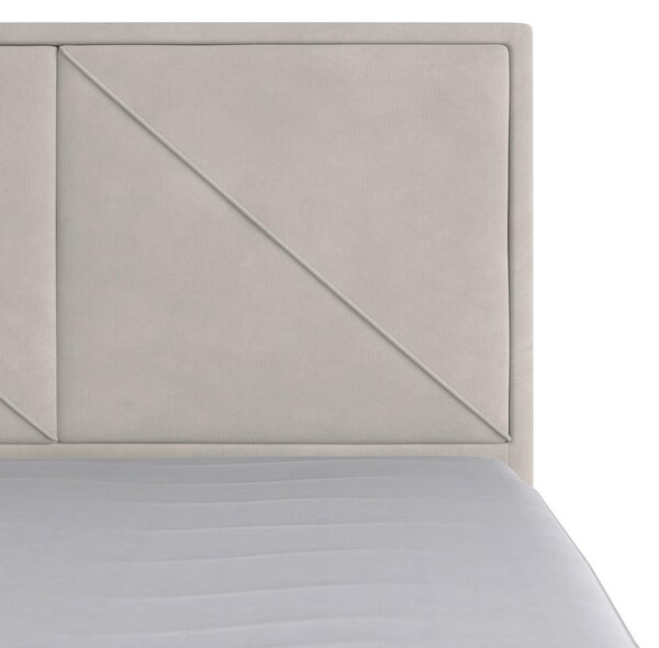 BOXSPRING POSTELJA 180 cm x 200 cm , leseni material krem barve