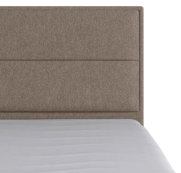 BOXSPRING POSTELJA 180 cm x 200 cm , les, kovina, umetna masa, tekstil bež