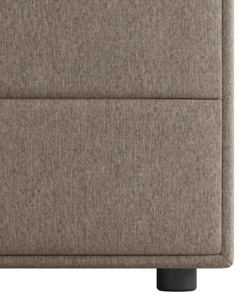 BOXSPRING POSTELJA 180 cm x 200 cm , les, kovina, umetna masa, tekstil bež