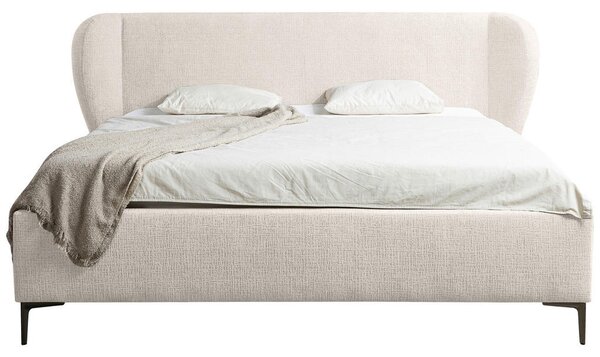 OBLAZINJENA POSTELJA 180 cm x 200 cm , les, umetna masa, tekstil, leseni material biserna