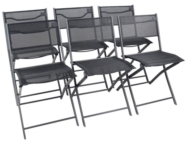 Ambia Garden Set Vrtnih Stolov Sumila, Črna, 6-Delni