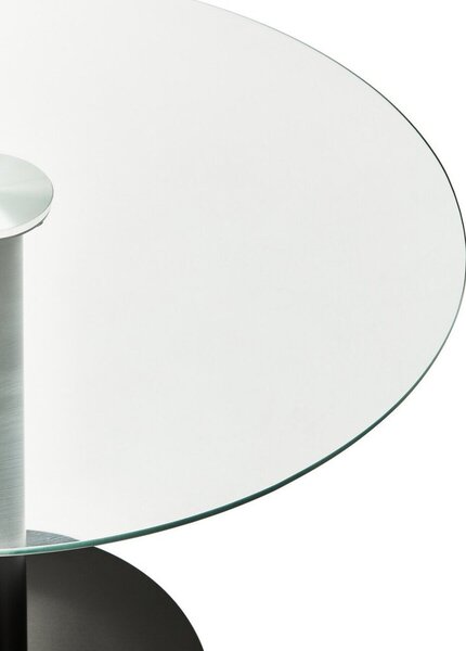 Okrogla jedilna miza s stekleno mizno ploščo ø 90 cm Metropolitan – Premier Housewares