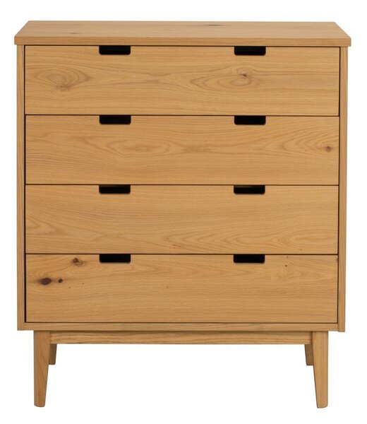 Komoda iz masivnega hrasta v naravni barvi 75x85x38 cm Garrison – Rowico