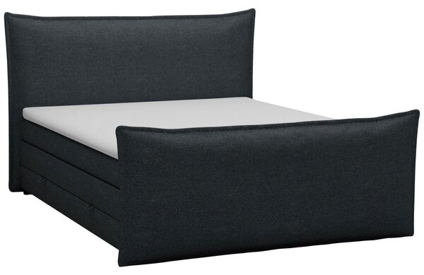 POSTELJA BOXSPRING 160 cm x 200 cm , tekstil siva