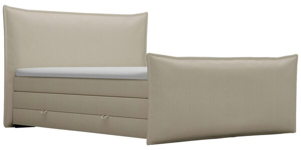 POSTELJA BOXSPRING 180 cm x 200 cm , tekstil bež