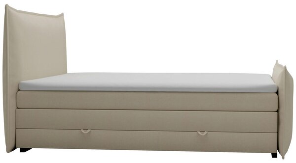 POSTELJA BOXSPRING 180 cm x 200 cm , tekstil bež