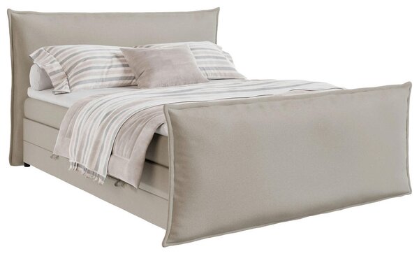 POSTELJA BOXSPRING 180 cm x 200 cm , tekstil bež