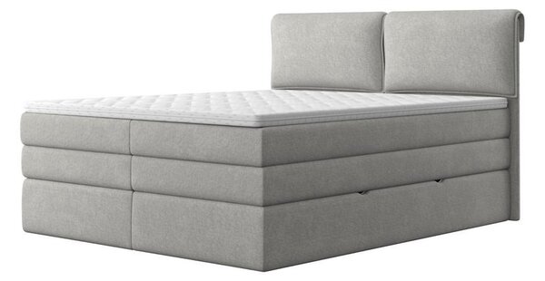 Bessagi Home Postelja Boxspring Mosamo, 180x200, Svetlo Siva