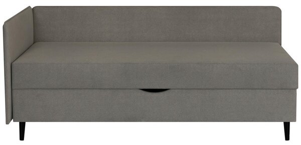 POSTELJA Z VZMETNICO 90 cm x 200 cm , tekstil barve grafita