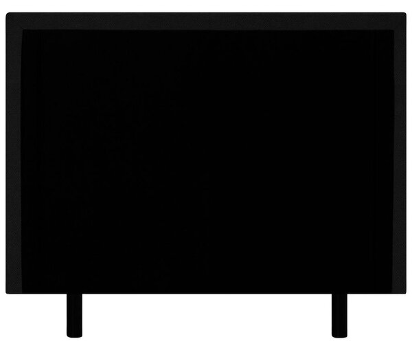 POSTELJA Z VZMETNICO 120 cm x 200 cm , tekstil črna
