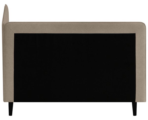 POSTELJA Z VZMETNICO 120 cm x 200 cm , tekstil bež