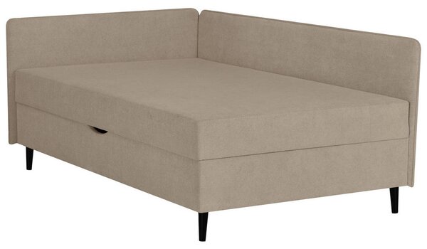 POSTELJA Z VZMETNICO 120 cm x 200 cm , tekstil bež