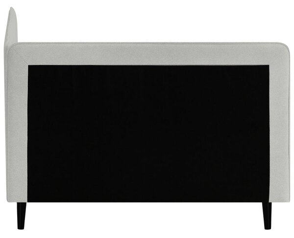 POSTELJA Z VZMETNICO 90 cm x 200 cm , tekstil siva