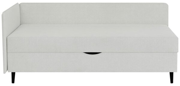 POSTELJA Z VZMETNICO 90 cm x 200 cm , tekstil siva