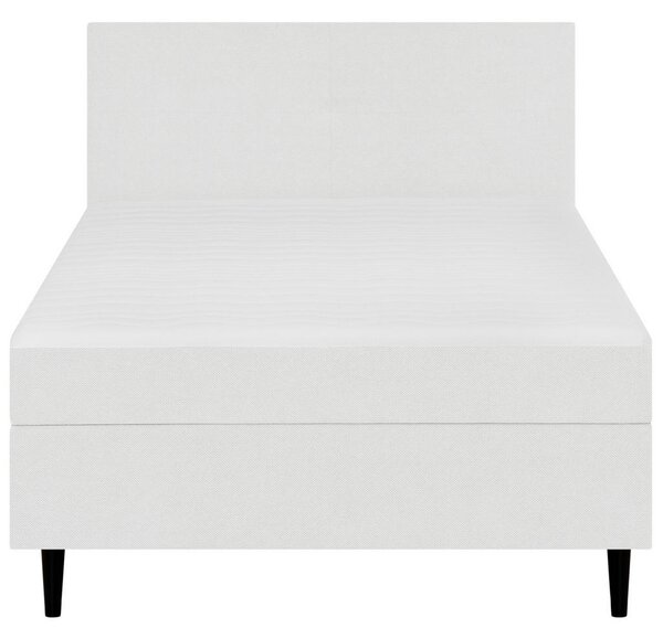 POSTELJA Z VZMETNICO 90 cm x 200 cm , tekstil krem barve