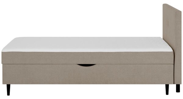 POSTELJA Z VZMETNICO 120 cm x 200 cm , tekstil bež