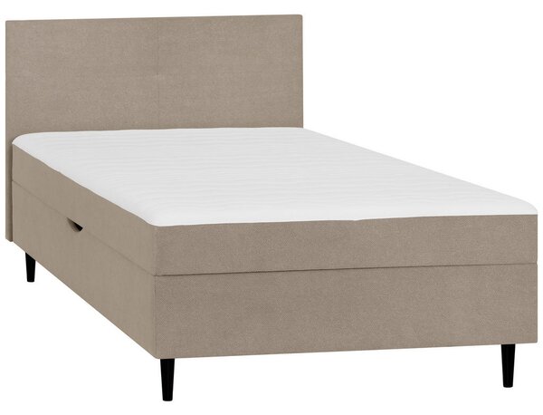 POSTELJA Z VZMETNICO 120 cm x 200 cm , tekstil bež