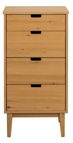 Komoda iz masivnega hrasta v naravni barvi 45x92x38 cm Garrison – Rowico