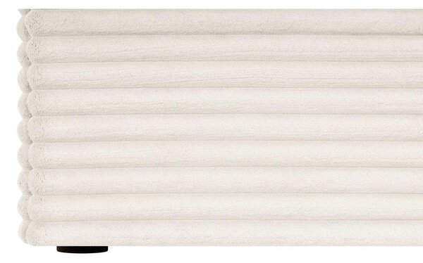 POSTELJA Z VZMETNICO 160 cm x 200 cm , tekstil krem barve