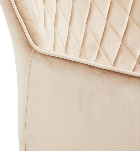 NASLANJAČ, les, kovina, tekstil črna, bež