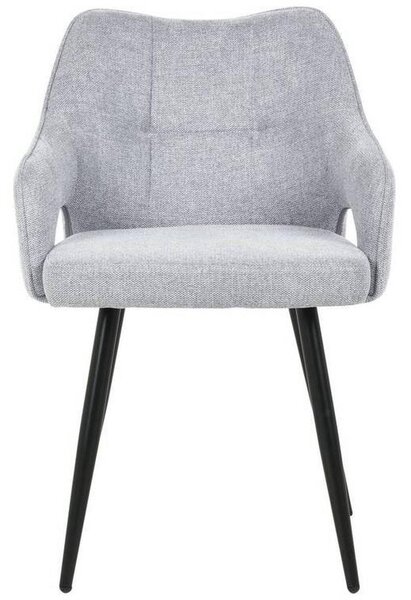 NASLANJAČ, les, kovina, tekstil svetlo siva