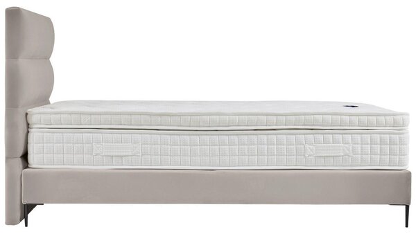 POSTELJA BOXSPRING x , tekstil, leseni material krem barve