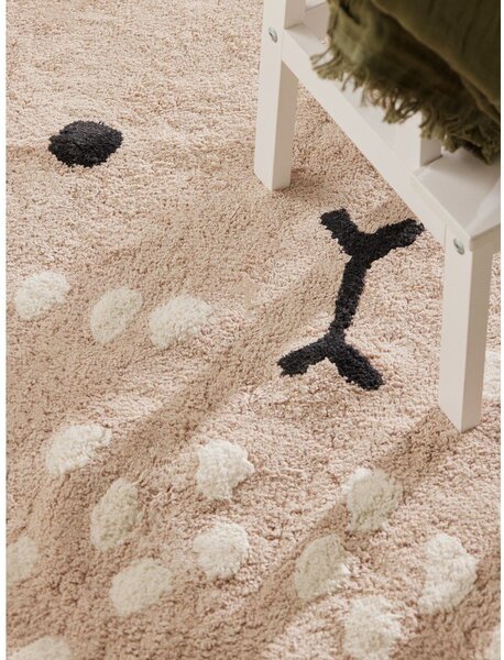 Bež pralna/ročno tkana bombažna otroška preproga 120x152 cm Snuggle Pucki – Hanse Home