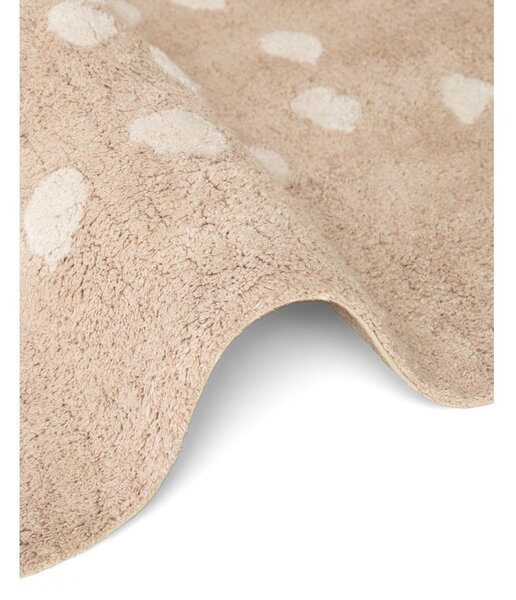 Bež pralna/ročno tkana bombažna otroška preproga 120x152 cm Snuggle Pucki – Hanse Home