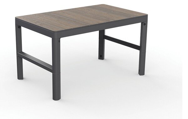 Vrtna klubska mizica v orehovem dekorju 71,5x116 cm Lyon – Keter