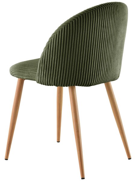 STOL, les, kovina, tekstil zelena