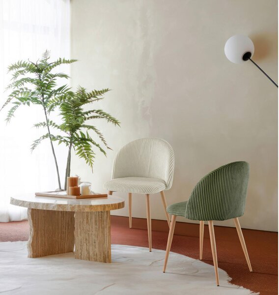 STOL, les, kovina, tekstil zelena