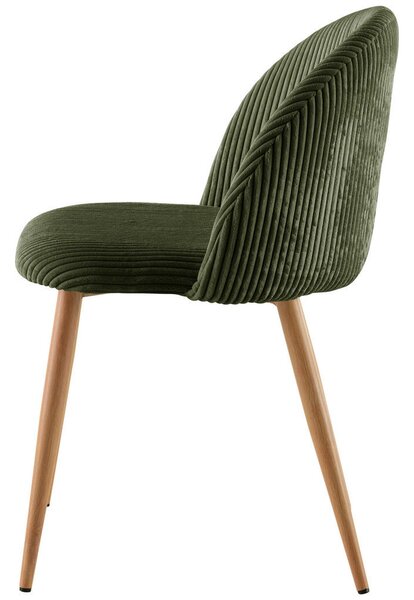 STOL, les, kovina, tekstil zelena