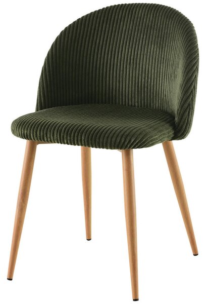STOL, les, kovina, tekstil zelena
