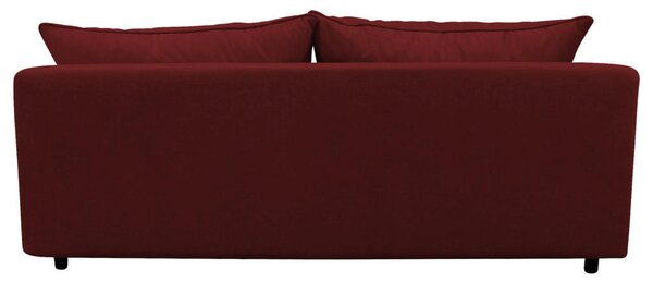 ZOFA S POSTELJNO FUNKCIJO, bordo tekstil